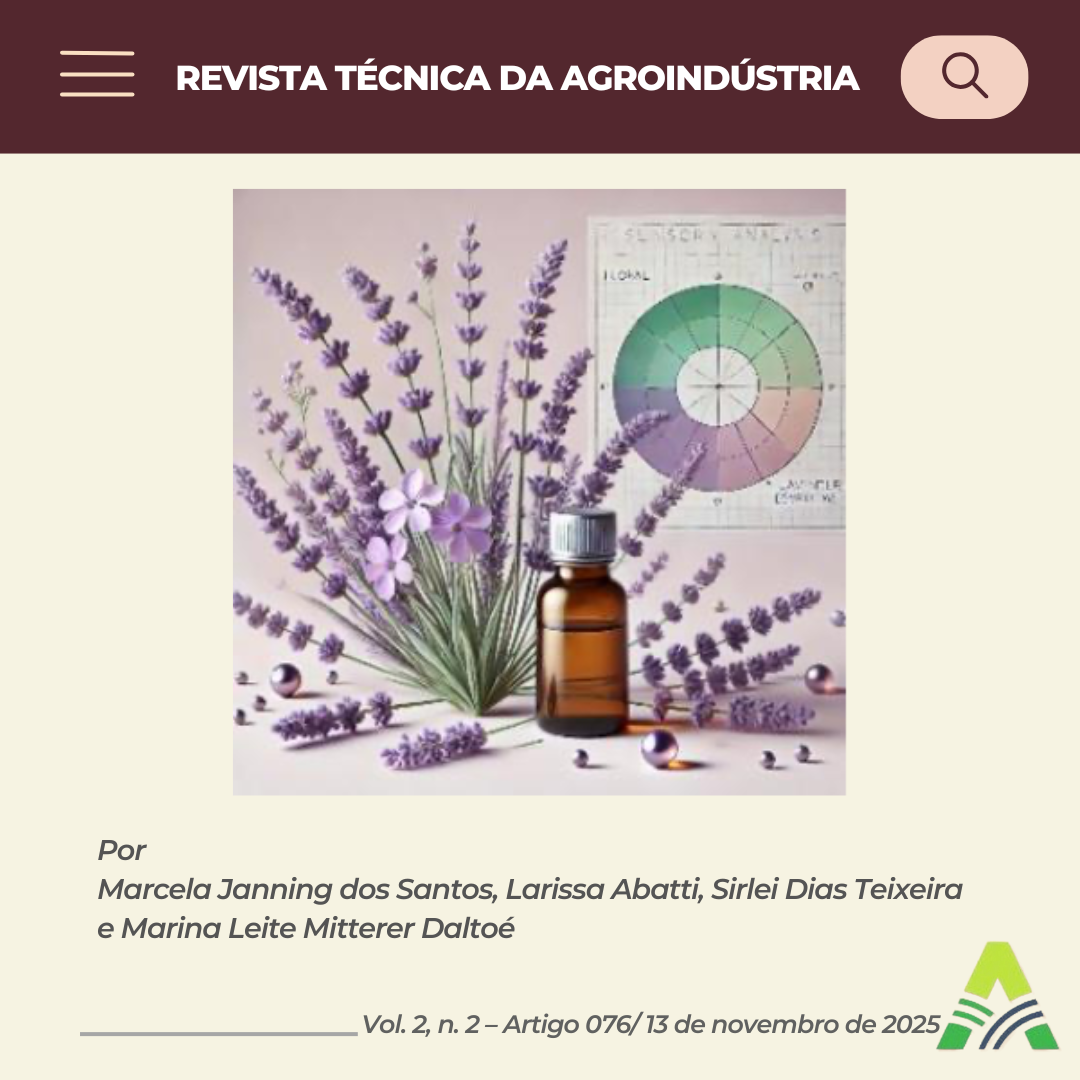 DEFINIÇÃO DE ATRIBUTOS PARA CARACTERIZAÇÃO SENSORIAL DE ÓLEO ESSENCIAL DE LAVANDA